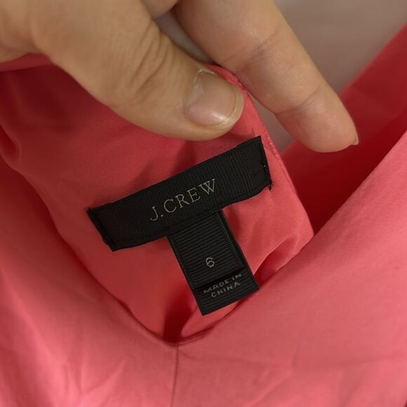 J.Crew Pink Wrap Tie Stretch Poplin Jumpsuit size 6 - Picture 5 of 10